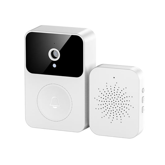 Mini Smart Video Doorbell, Wireless Doorbell WiFi Remote Home Intercom, Rechargeable Two-Way Door Bell with HD IR Night Vision Security Camera X9